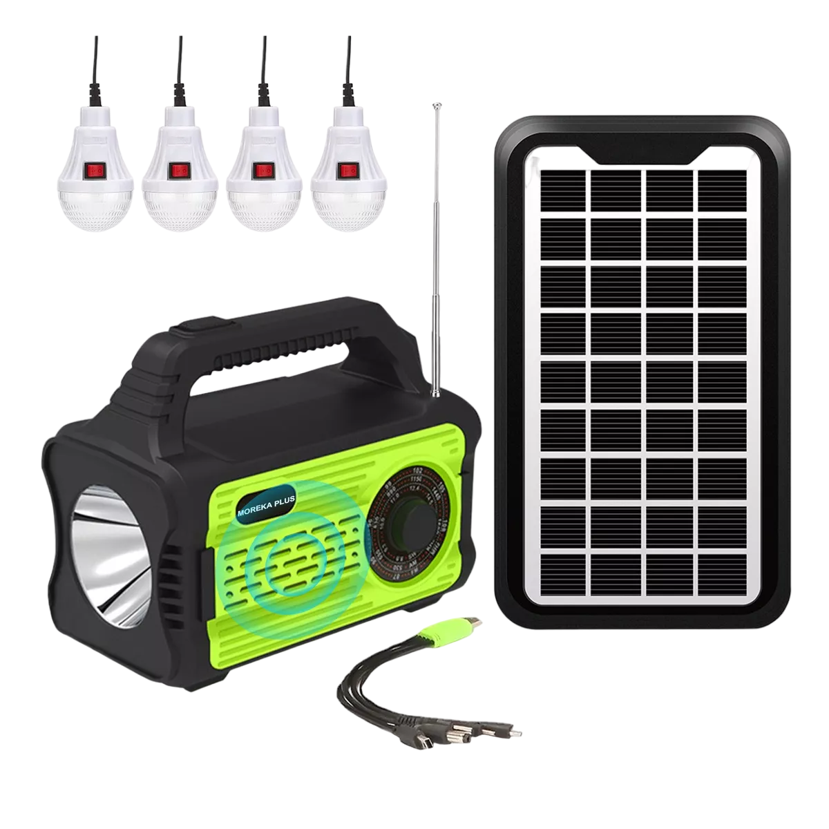 Sistema De Iluminación Solar Belug con Accesorios