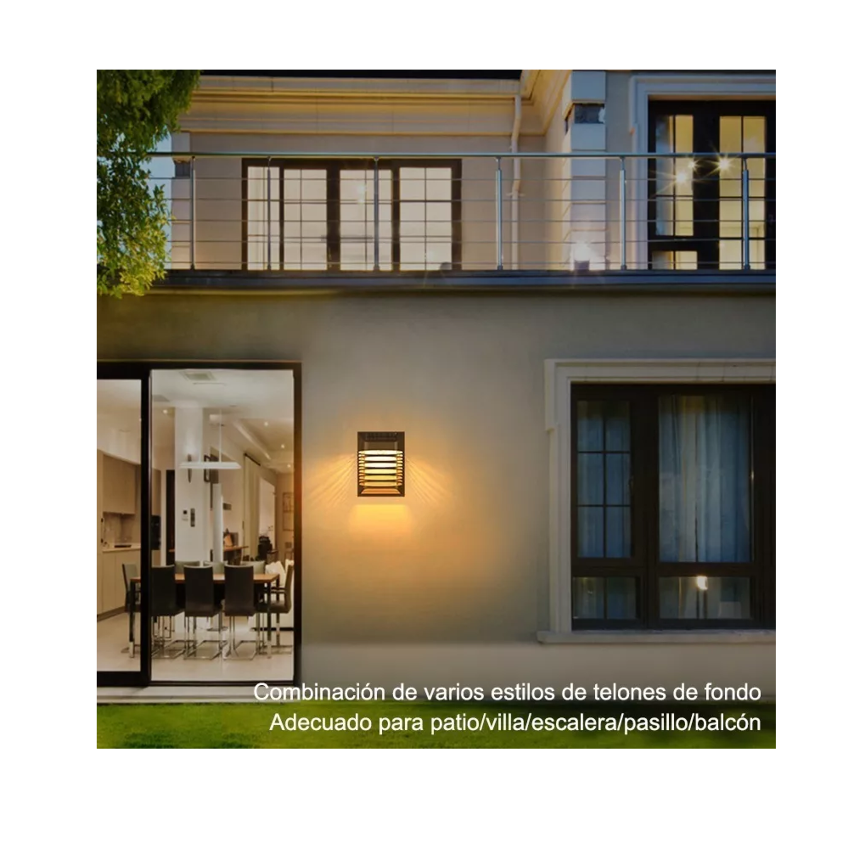 Foto 5 | Lámpara Solar Led para Exterior con Sensor de 2 Piezas