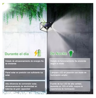 Foto 3 | Lámpara Solar Belug de Pared 8 Piezas