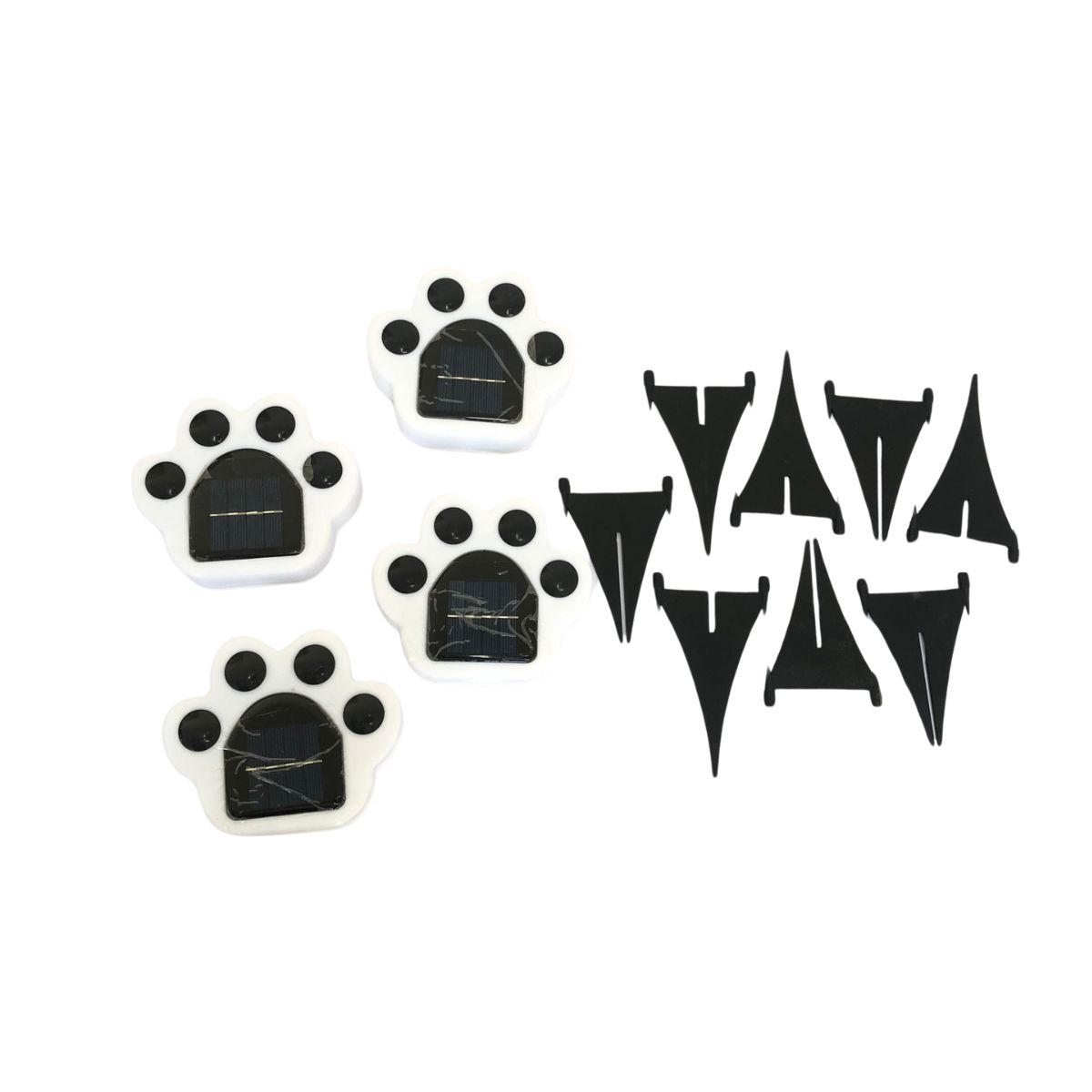 Foto 4 pulgar | Set De 4 Lámparas Solares Con Figura De Huellitas Para Exterior