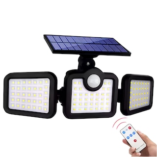 Foto 1 | Lámpara Solar Led, 3 Paneles, Sensor De Movimiento, Control Remoto, Iluminación De Seguridad