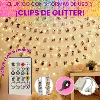 Foto 2 | Foto Clips Portaretratos Con Luz Led Decorativa Dosyu
