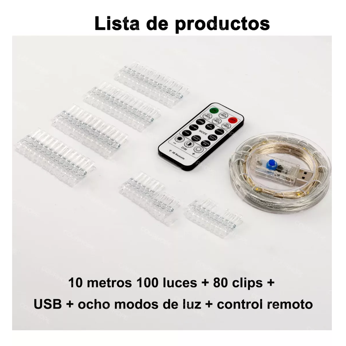Foto 4 pulgar | Tendedero de Foto con Luz Eo Safe Imports Esi-17645 Transparente