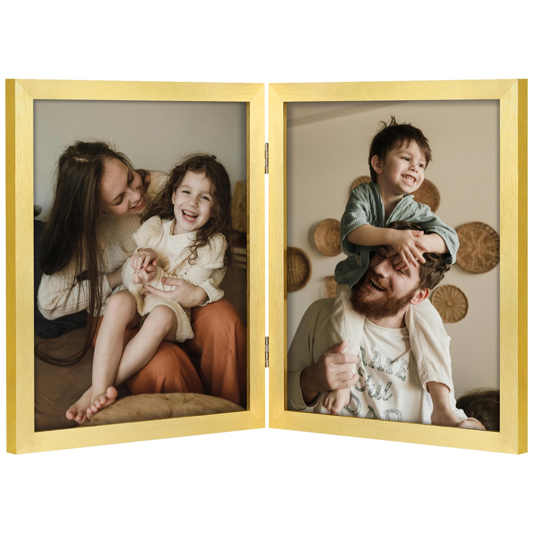 Foto 1 | Marco De Fotos Decoruhome Double, 20 X 25 Cm, Vertical, Dorado - Venta Internacional.