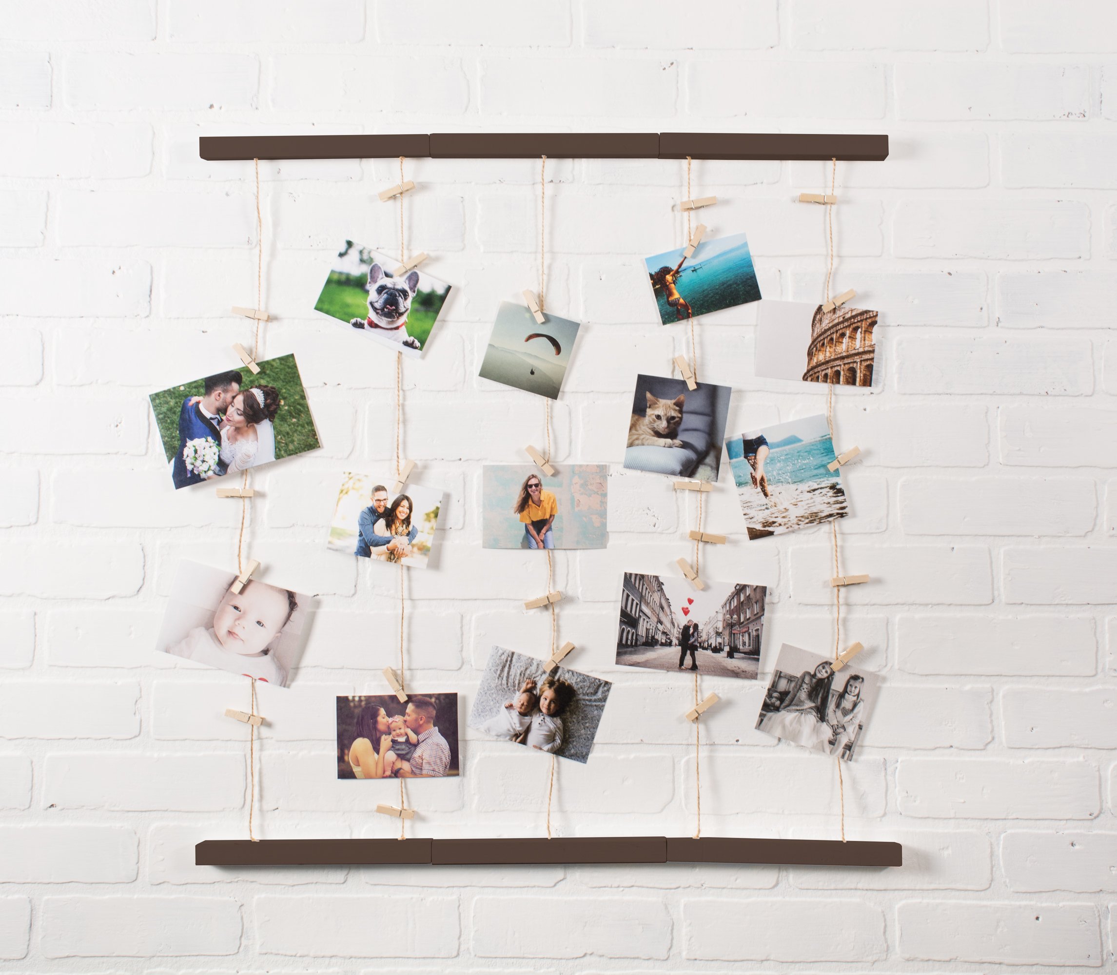 Foto 5 pulgar | Colección De Fotos Dii Clothesline Collage Rustic Wood - Venta Internacional.