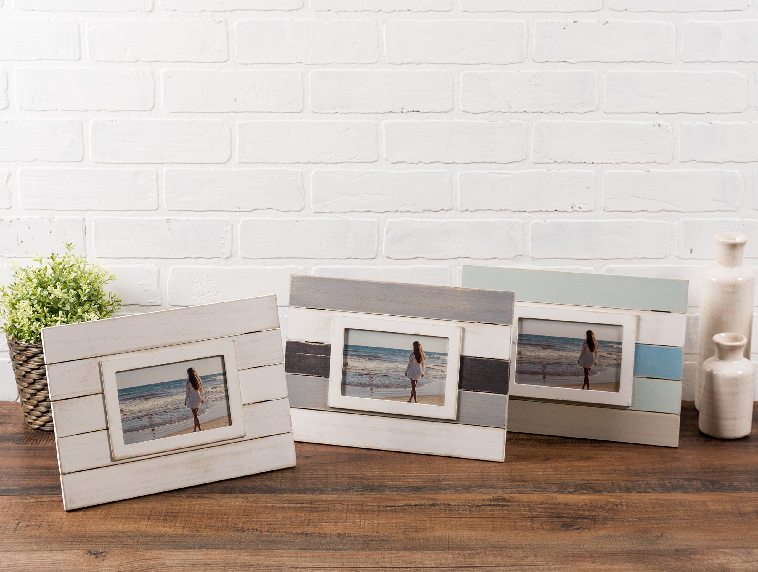Foto 5 | Marco De Fotos Dii Z01768 Rustic Farmhouse Shiplap, 10 X 15 Cm - Venta Internacional.