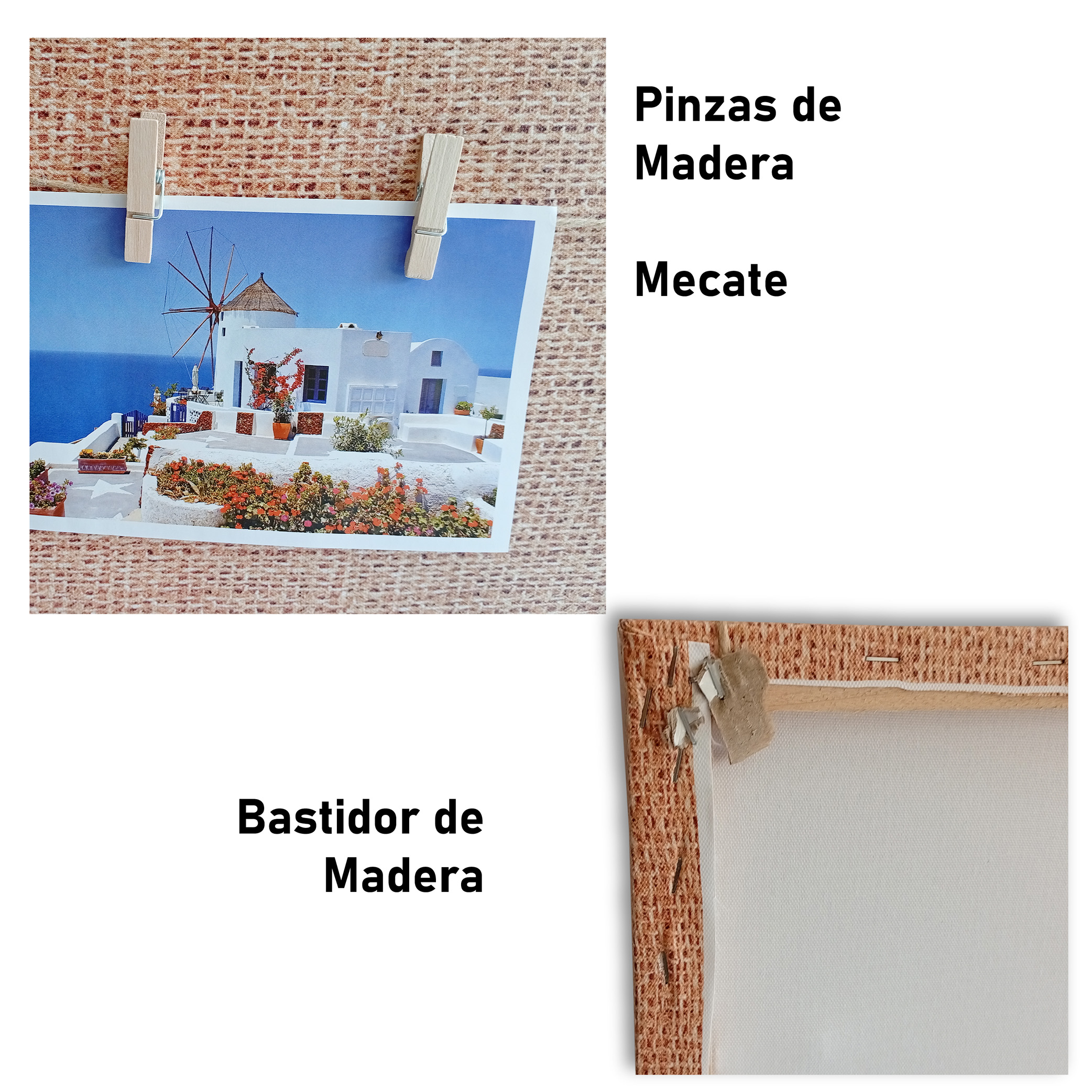 Foto 3 | Portarretratos Chic-fantasy Con Pinzas Y Mecate