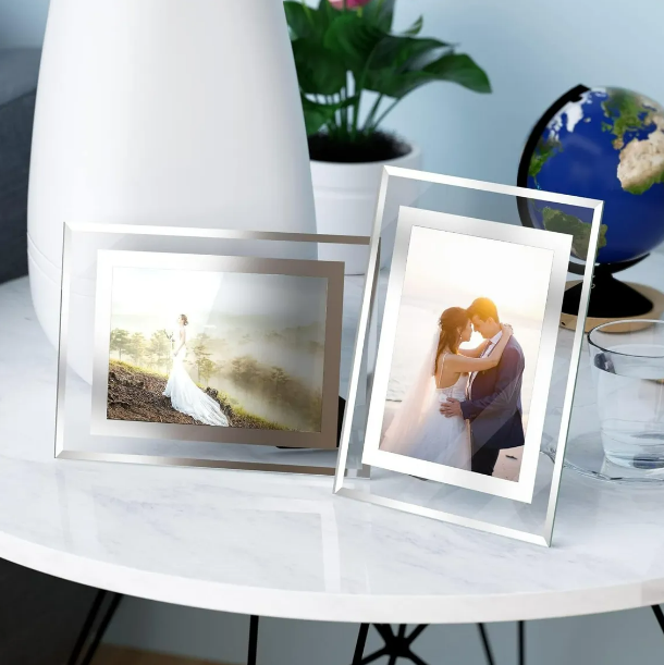 Foto 4 | Juego De 4 Marcos Xtellar De Vidrio Exquisitos De 5x7 Para Resaltar Tus Fotografías Y Arte