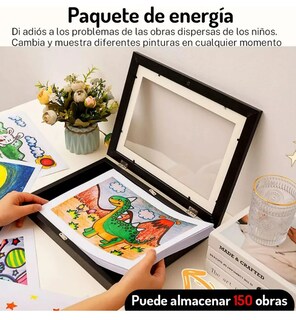 Foto 3 | Portaretratos Xtellar Para Niños Con Diseño Aspiracional A4 En Madera