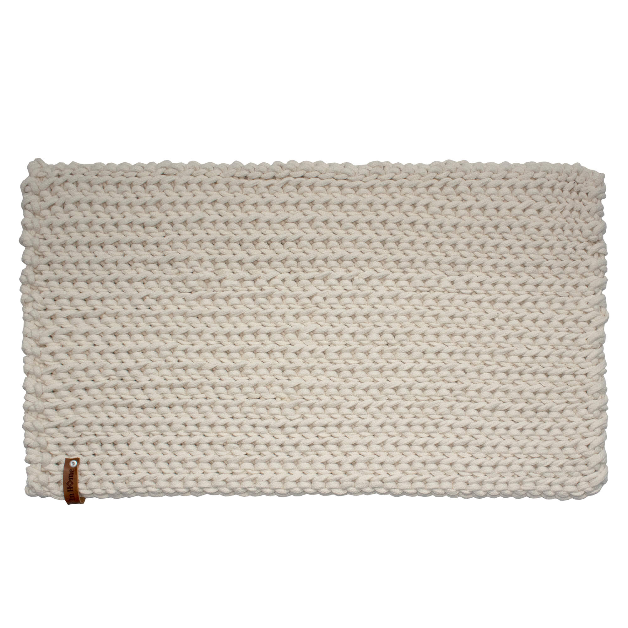 Tapete InHome Crochet color Hueso Rectangular 50 X 80 CM