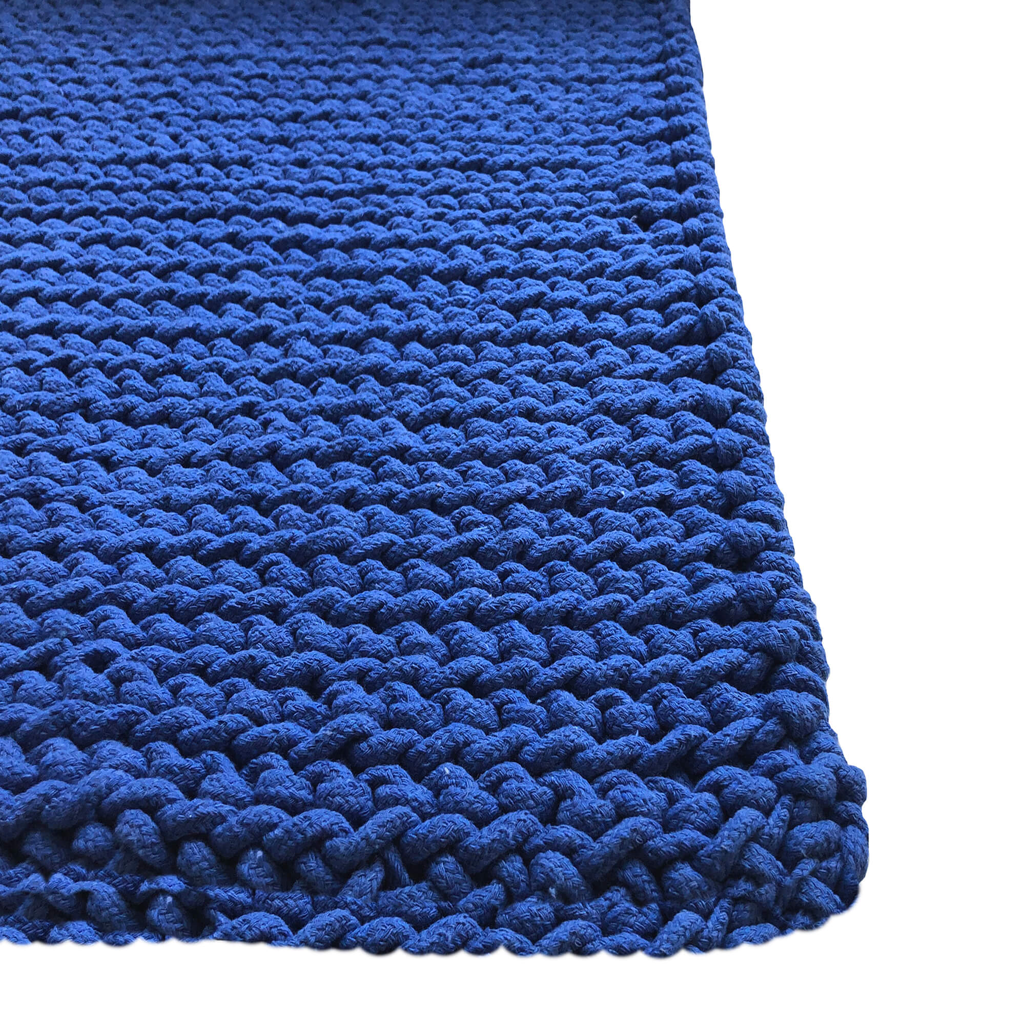 Foto 3 pulgar | Tapete Inhome Crochet color Azul 50 x 80 cm