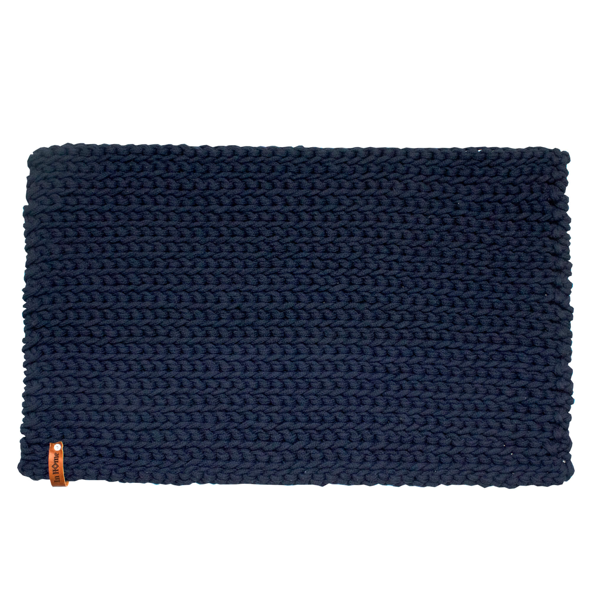 Tapete Inhome Crochet color Azul 50 x 80 cm