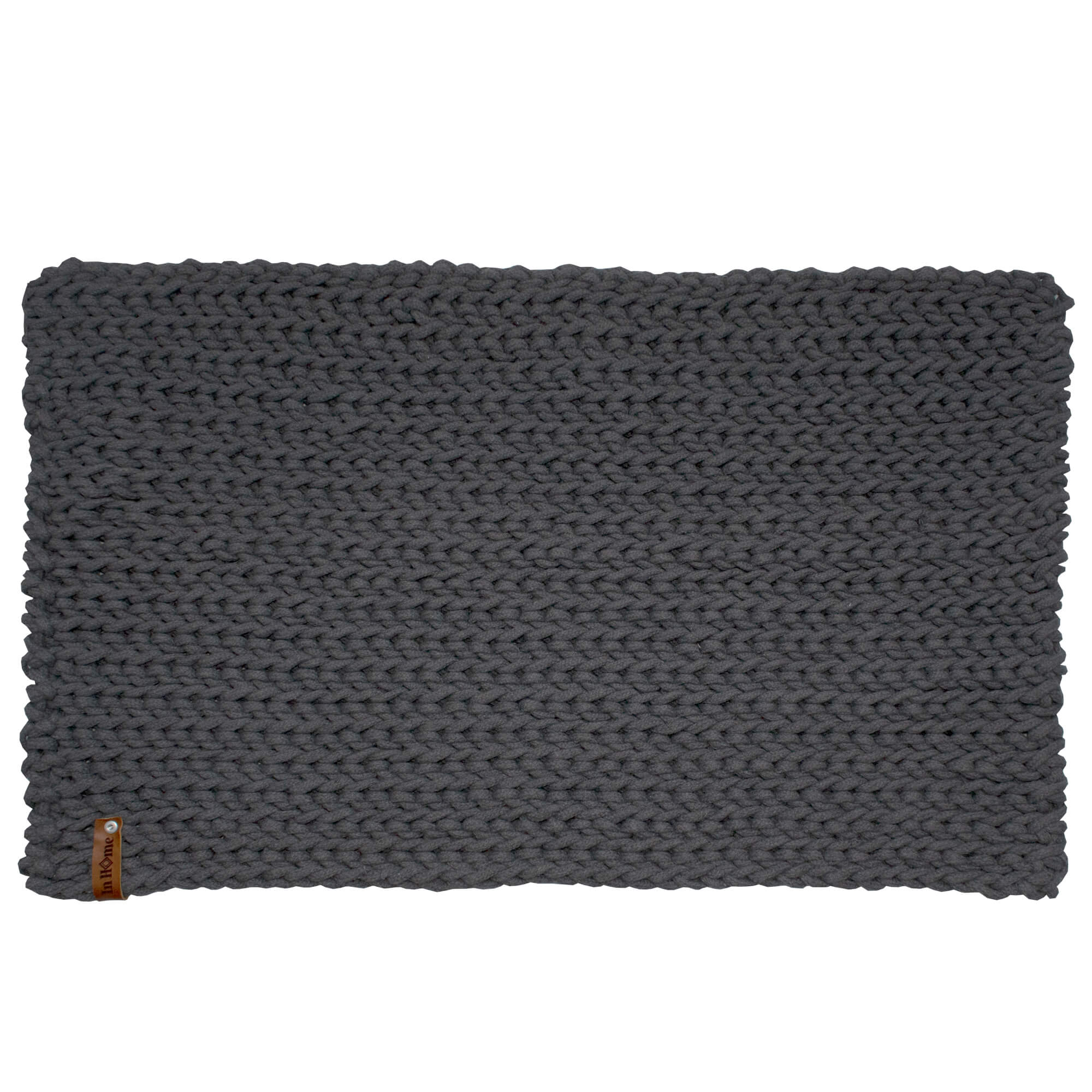 Tapete Inhome Crochet color Gris 50 x 80 cm