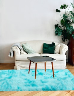 Foto 8 | Alfombra Tapete Suave Linium 160 X 120 Cm Azul Claro