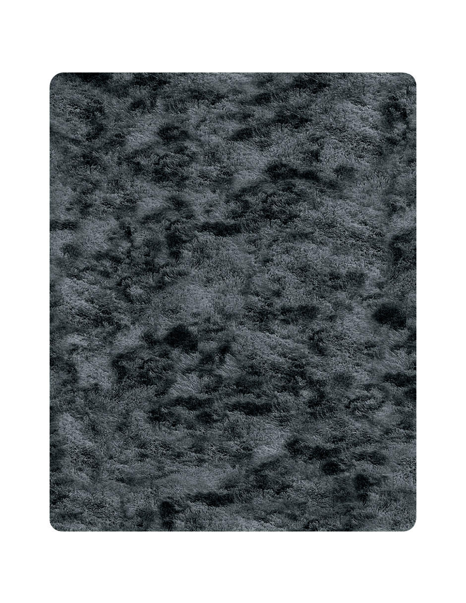 Alfombra Tapete Suave Linium 160 X 120 Cm Negro