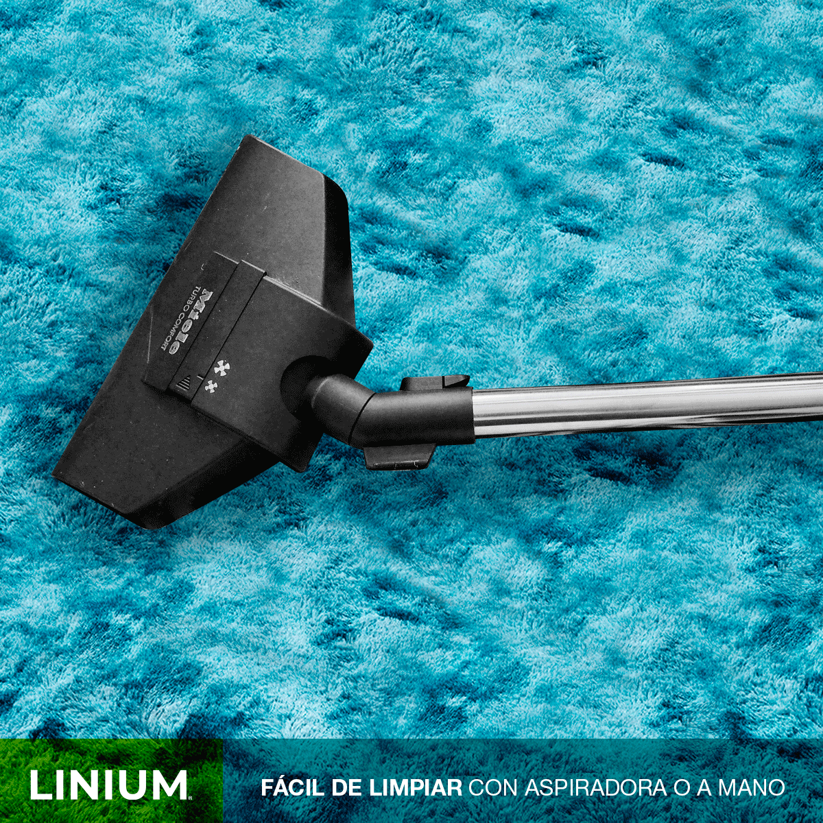 Foto 4 pulgar | Alfombra Tapete Suave Linium 160 X 120 Cm Azul