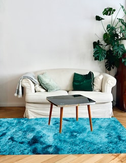 Foto 8 | Alfombra Tapete Suave Linium 160 X 120 Cm Azul