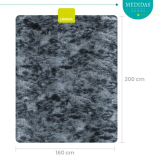 Foto 2 | Alfombra Tapete Linium Color Gris Oxford Suave Premium