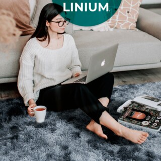 Foto 7 | Alfombra Tapete Linium Color Gris Oxford Suave Premium