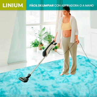 Foto 3 | Alfombra Tapete Linium Color Azul Claro Suave Premium