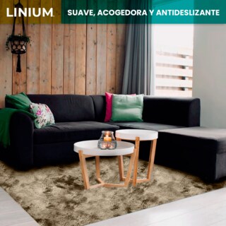Foto 5 | Alfombra Tapete Linium Color Cafe Suave Premium