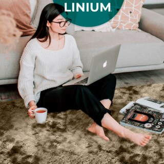 Foto 7 | Alfombra Tapete Linium Color Cafe Suave Premium