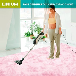 Foto 3 | Alfombra Tapete Linium Color Rosa Claro Suave Premium