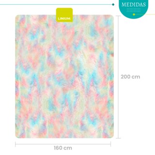 Foto 2 | ¿alfombra Tapete Linium Color Arcoiris Oxford Suave Premium