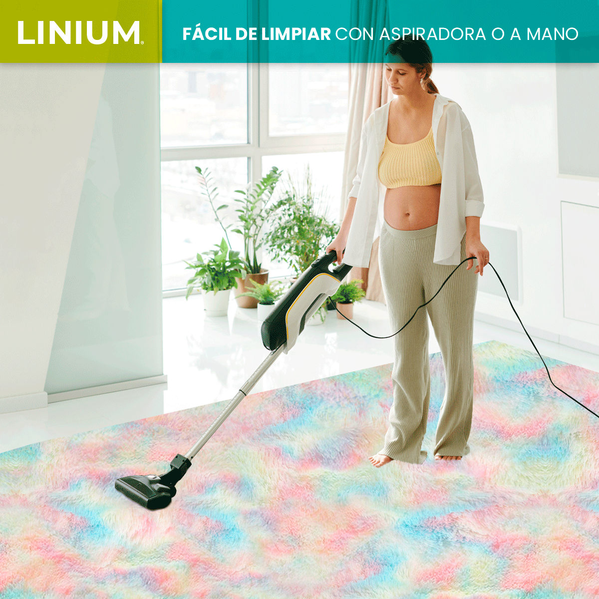 Foto 4 pulgar | ¿alfombra Tapete  Linium Color Arcoiris Oxford Suave Premium