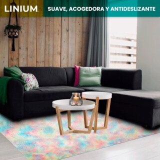 Foto 5 | ¿alfombra Tapete Linium Color Arcoiris Oxford Suave Premium