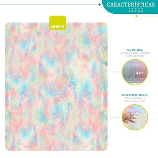 Foto 6 | ¿alfombra Tapete Linium Color Arcoiris Oxford Suave Premium