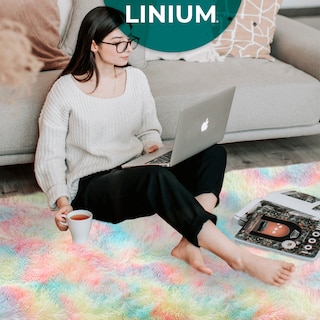 Foto 7 | ¿alfombra Tapete Linium Color Arcoiris Oxford Suave Premium