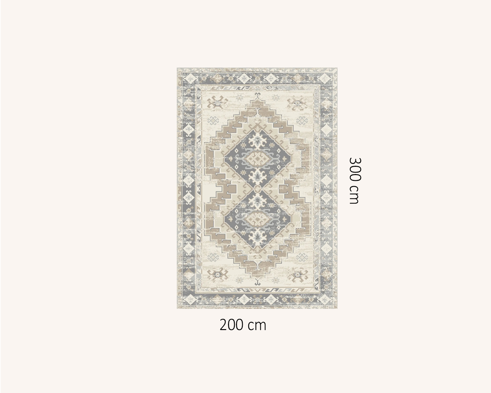 Foto 8 pulgar | Tapete Decorativo Houda Beige - 2 X 3