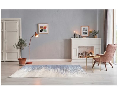 Foto 4 | Tapete Decorativo Saffron Looms Fergus Pewter 1.6 x 2.3 m