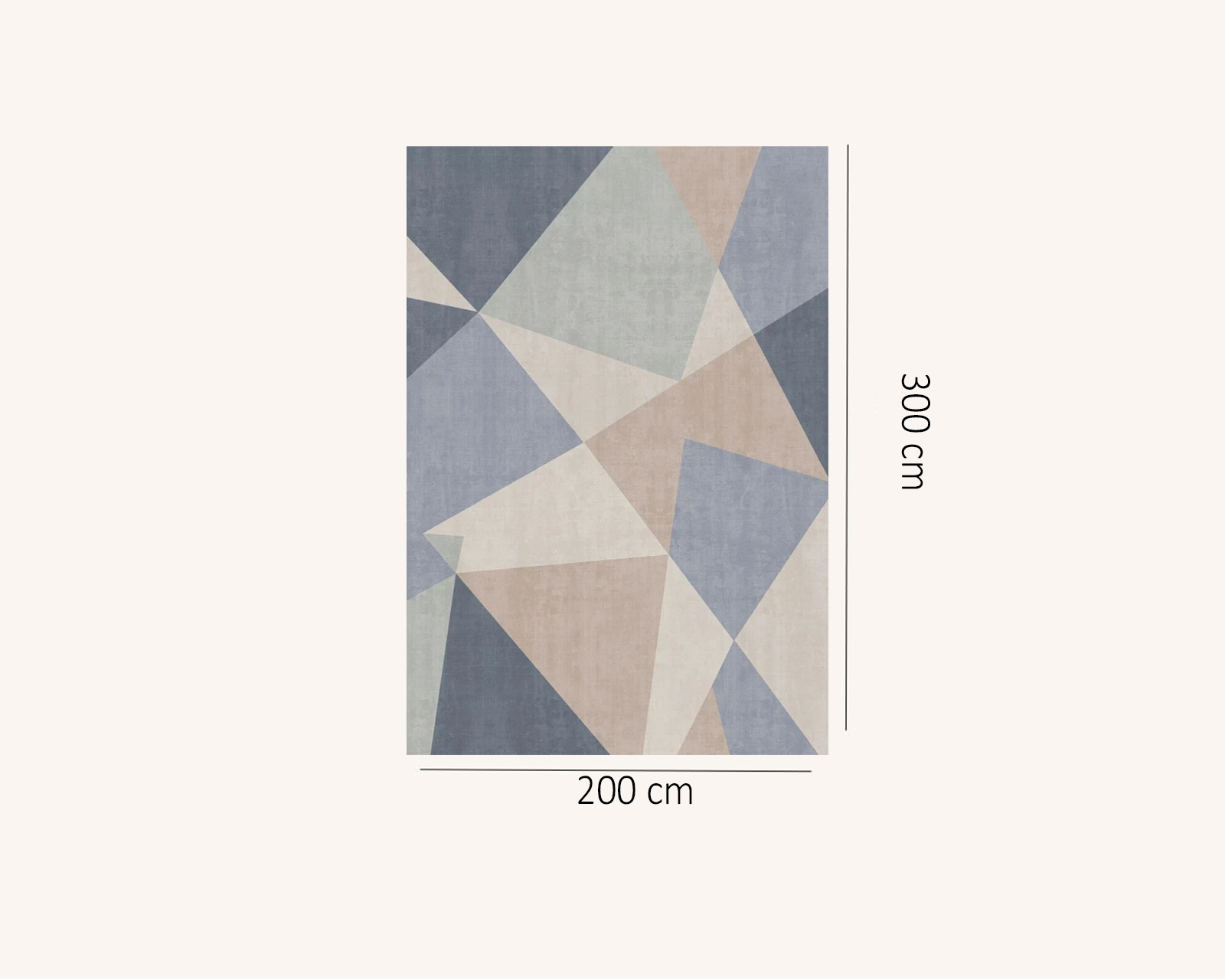 Foto 7 pulgar | Tapete Decorativo Triangle Multicolor - 2 X 3 M.