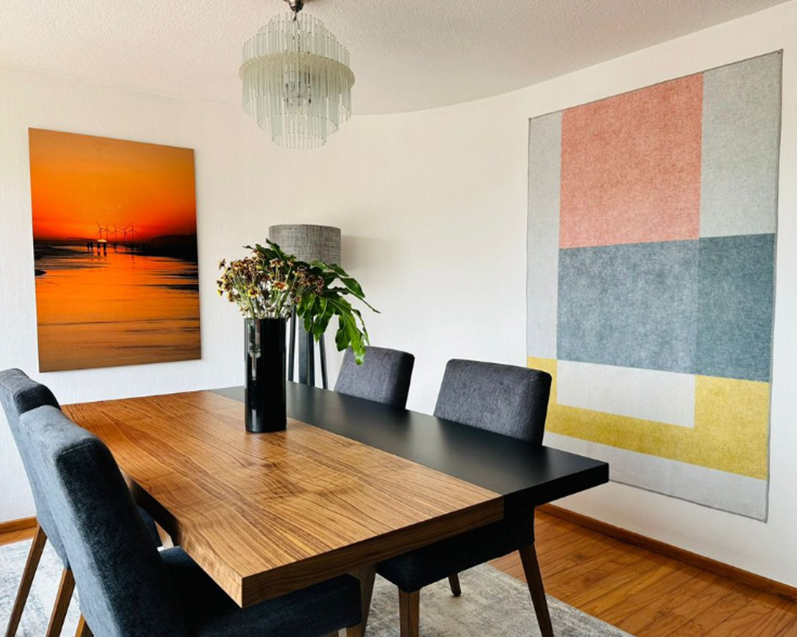 Foto 4 | Tapete Decorativo Cubism Multicolor - 2 X 3 M.