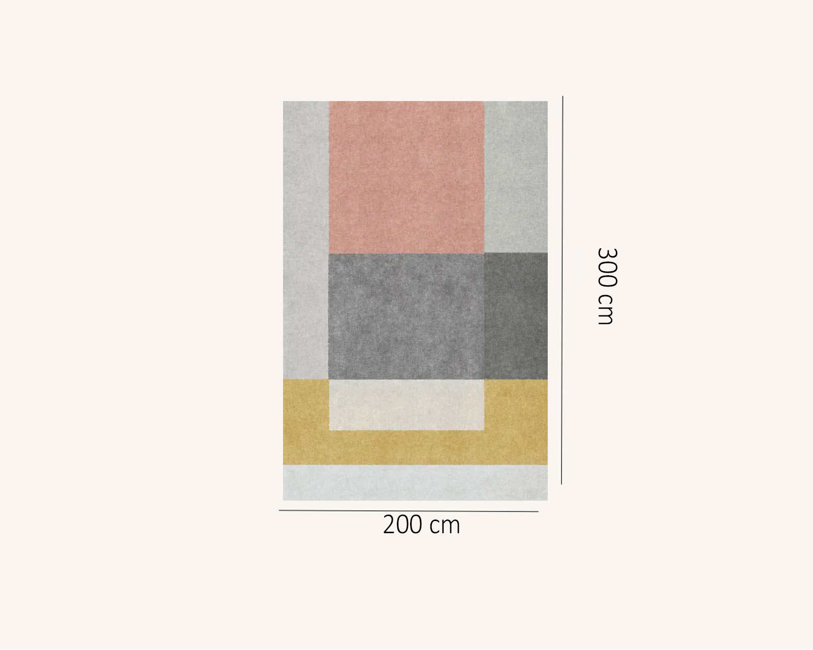 Foto 9 pulgar | Tapete Decorativo Cubism Multicolor - 2 X 3 M.