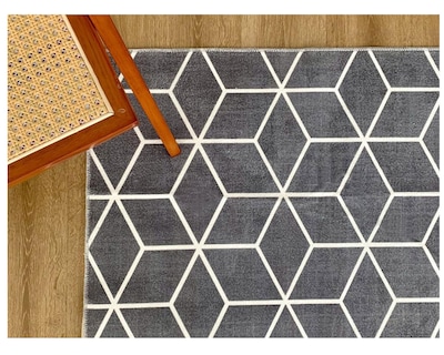 Foto 3 | Tapete Decorativo Saffron Looms Gris de 2 x 3 m
