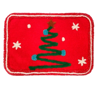Foto 1 | Tapete Decorativo Navideño Diseño Árbol 45cmx65cm