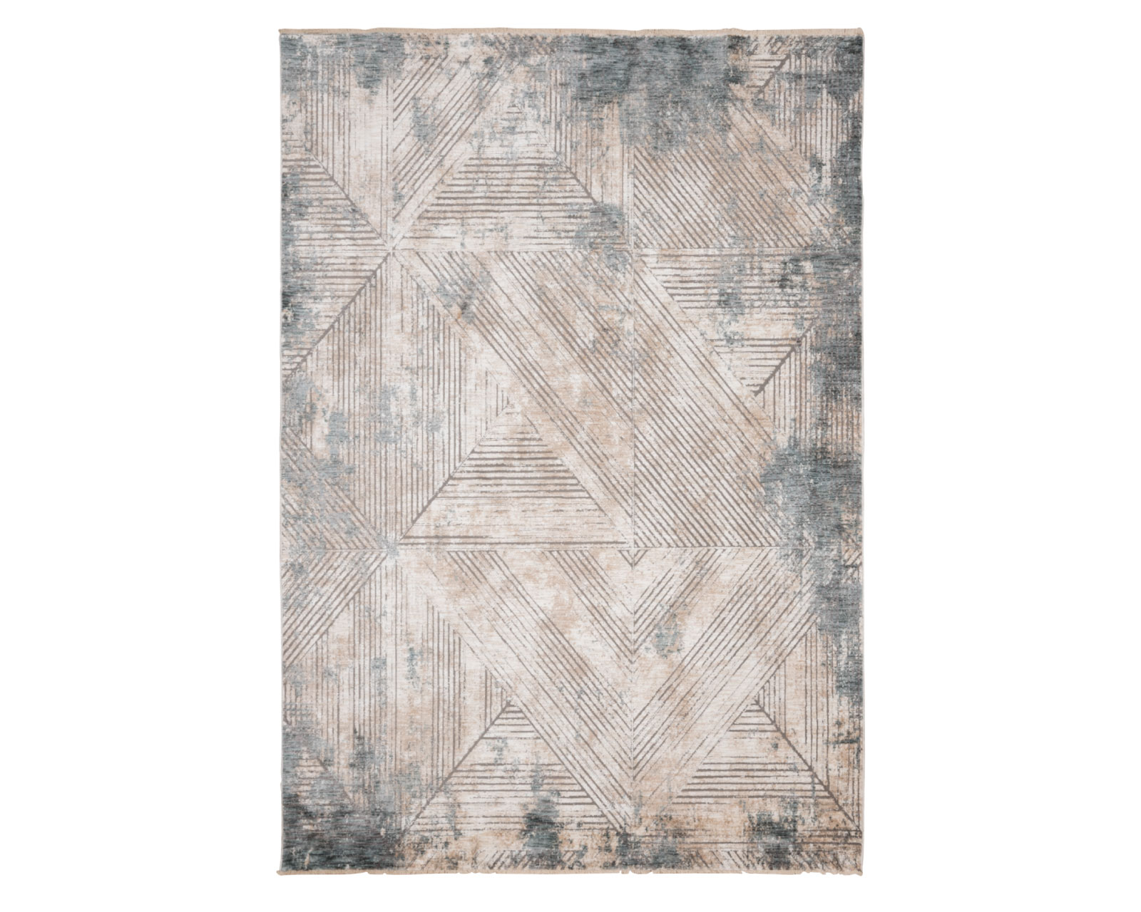 Tapete Alfombra Calix T2307 Crema Gris 240x330 Cm