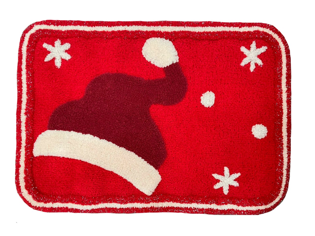 Foto 2 pulgar | Tapete Decorativo Navideño Diseño Gorro 45cmx65cm