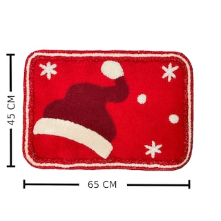 Foto 3 | Tapete Decorativo Navideño Diseño Gorro 45cmx65cm