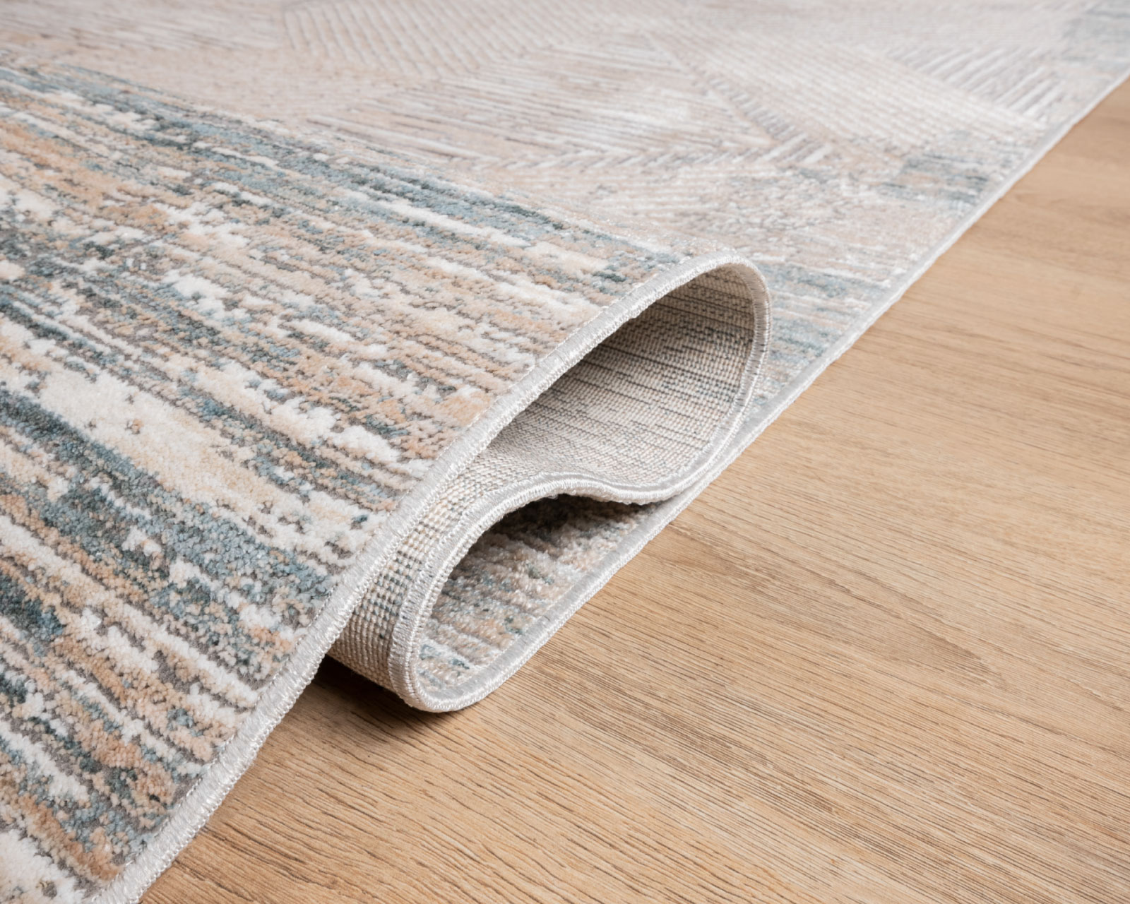 Foto 4 pulgar | Tapete Alfombra Calix T2305 Crema Gris 240x330 Cm