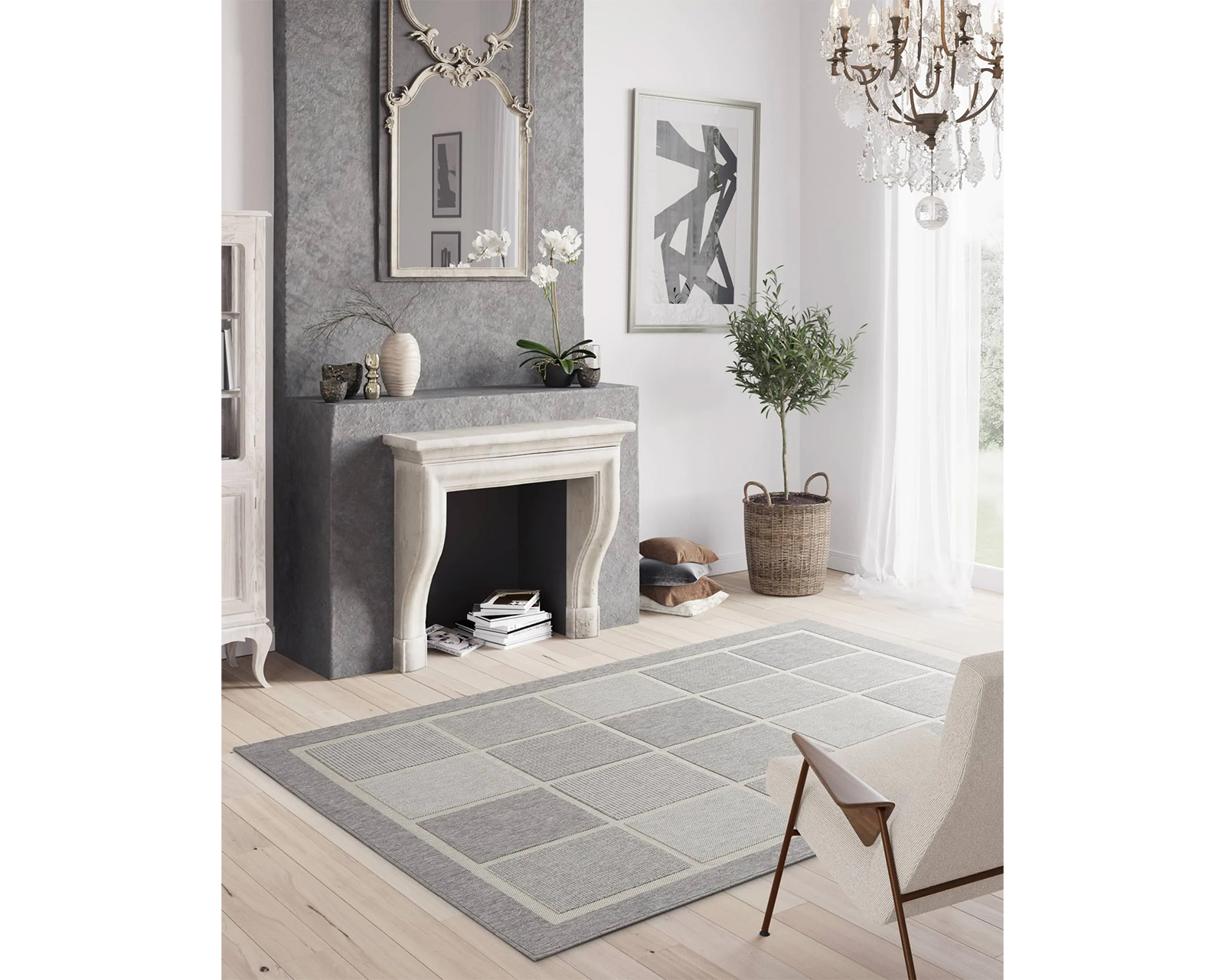 Foto 7 pulgar | Tapete Decorativo Relax Gris 200x290 Cm