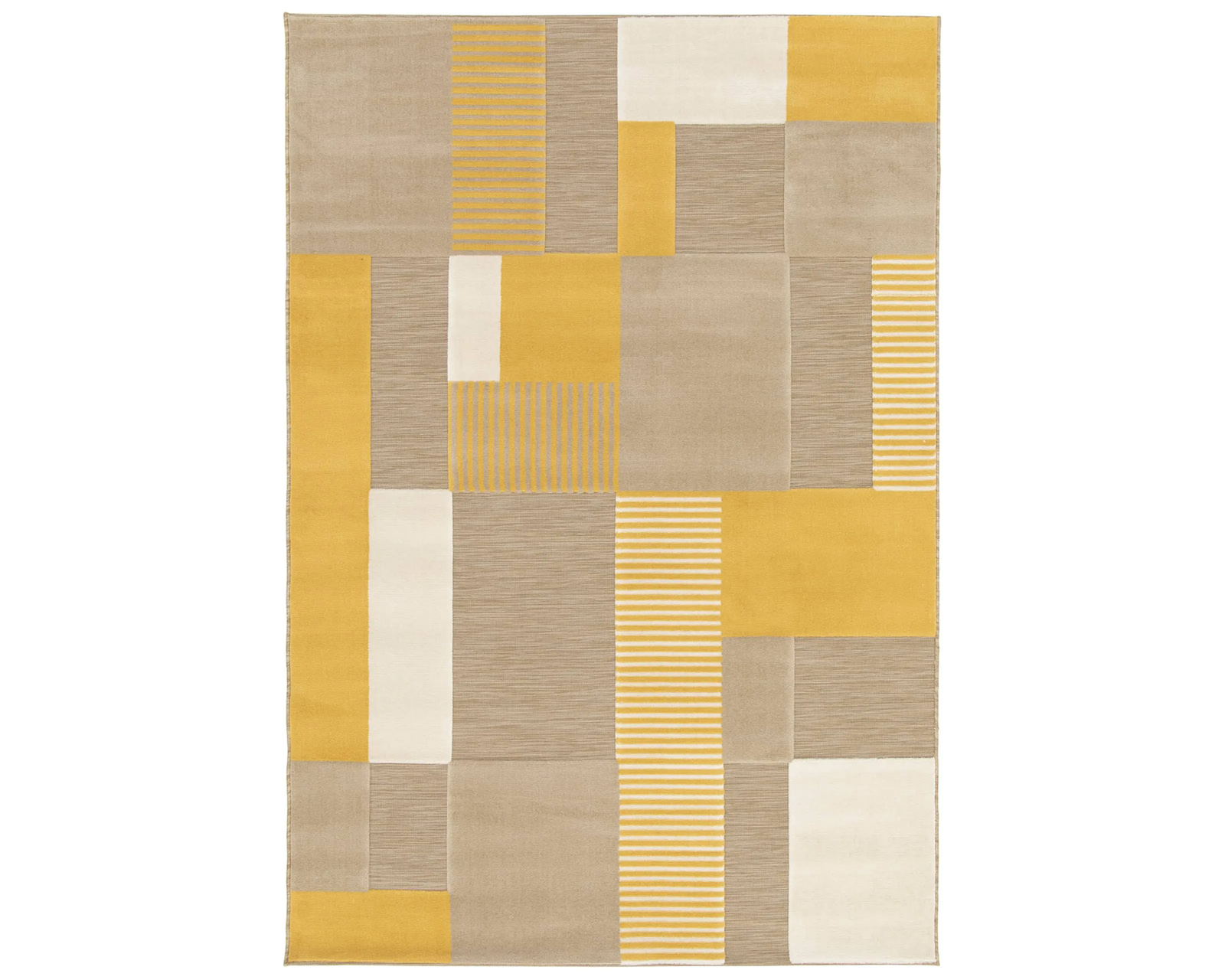 Foto 2 pulgar | Tapete Decorativo Ray Amarillo 120x170 Cm