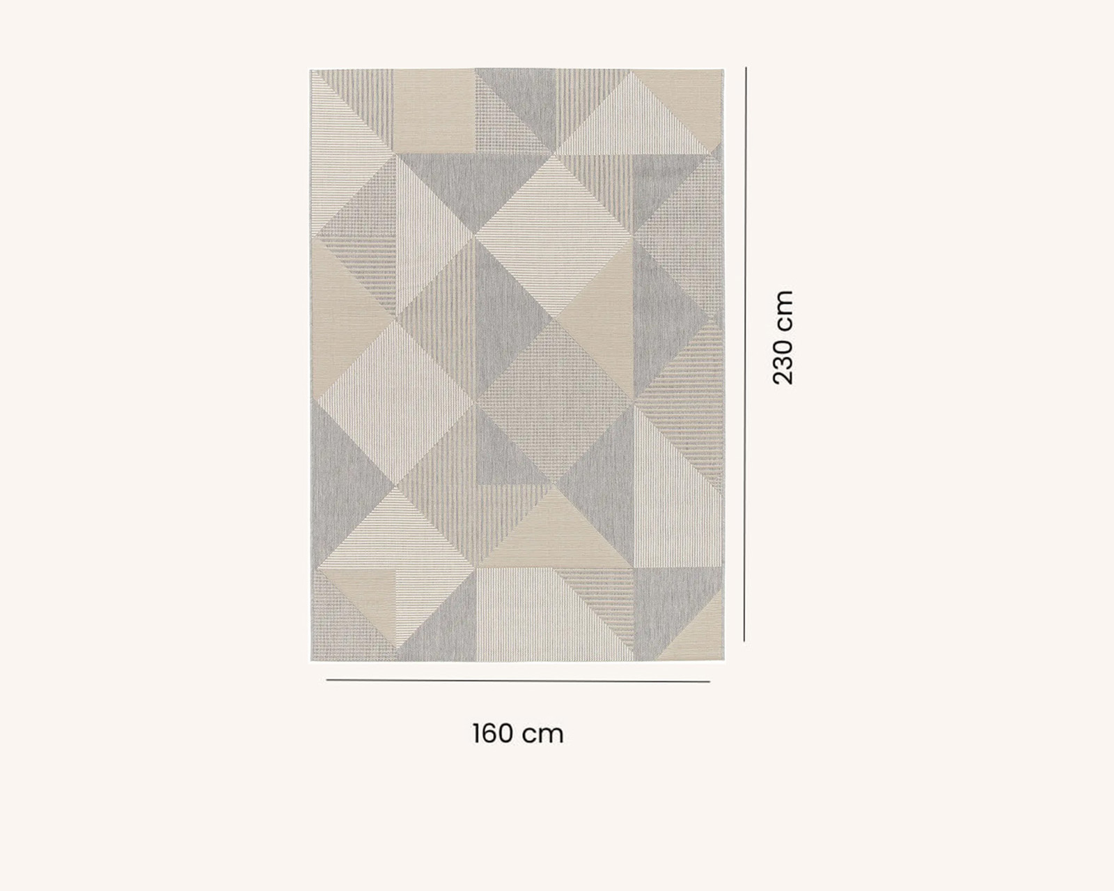 Foto 7 pulgar | Tapete Decorativo Leaf 719 Beige/gris 160x230 Cm