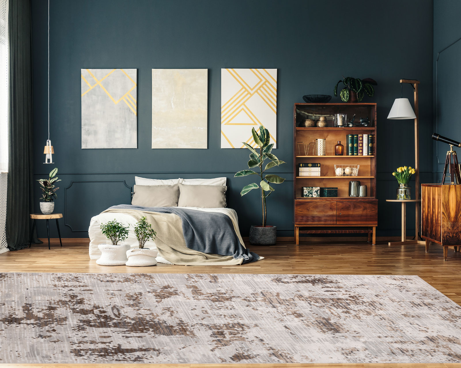 Foto 7 pulgar | Tapete Decorativo Delme T5155 Gris Crema Oro 240*330