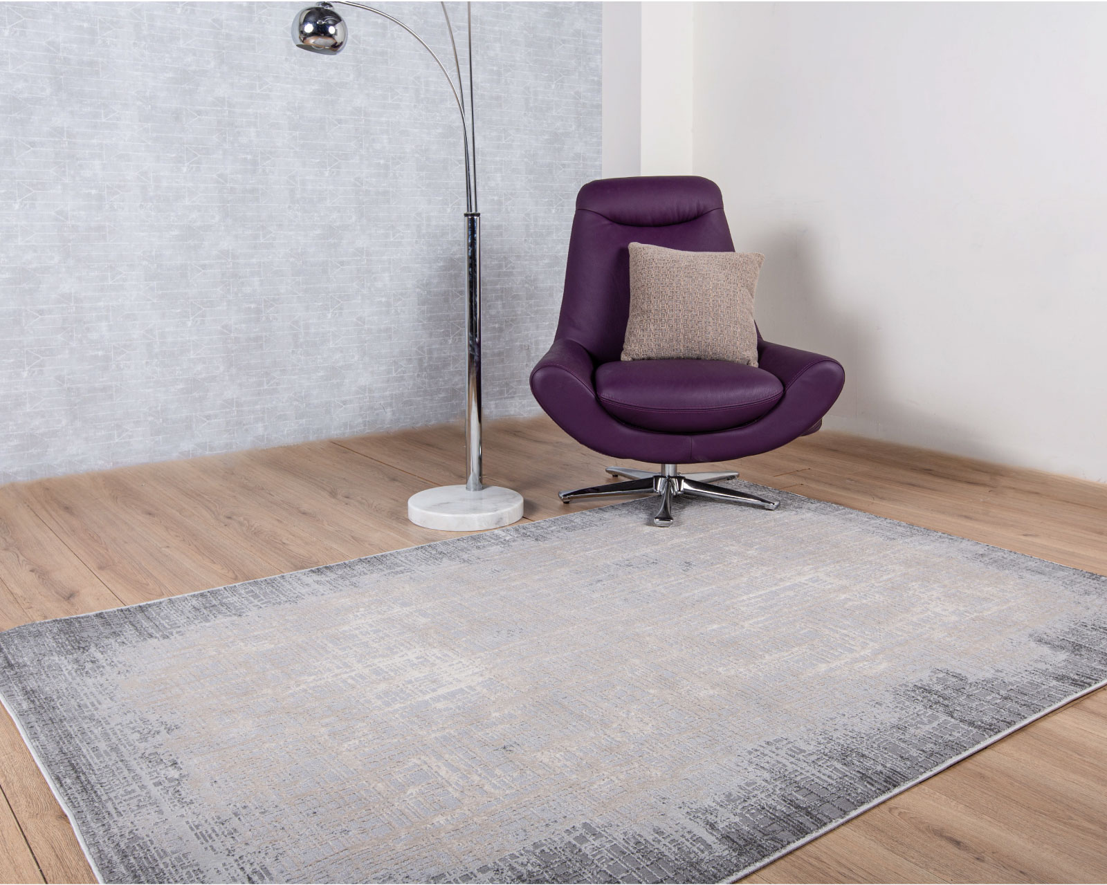 Foto 5 pulgar | Tapete Decorativo Mardin T4016 Gris Gris 160*230
