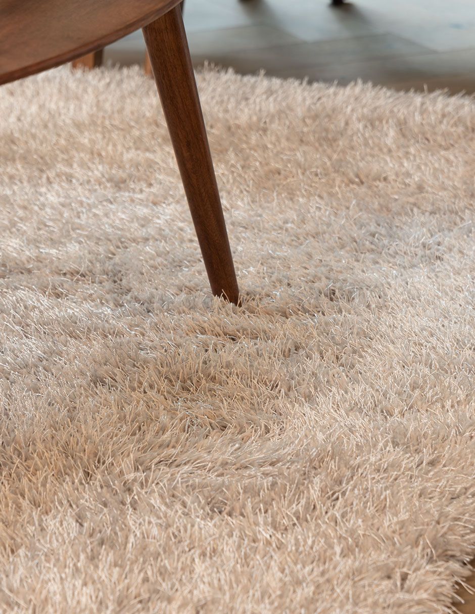 Alfombra Decorativa Tapete Beige Sala De Estar 160 X 225 Cm