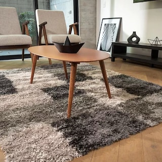 Foto 1 | Alfombra Tapete 160 X 225 Cm Gris Decorativa Hogar